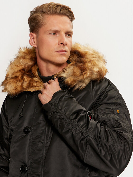 Alpha Industries Alpha Industries Зимно яке 103141 Черен Regular Fit