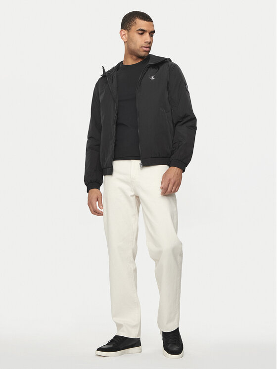 Calvin Klein Jeans Calvin Klein Jeans Μπουφάν μεταβατικό Harrington J30J325596 Μαύρο Regular Fit