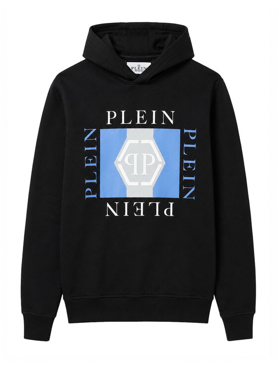 PHILIPP PLEIN PHILIPP PLEIN Mikina 31677 Černá Regular Fit
