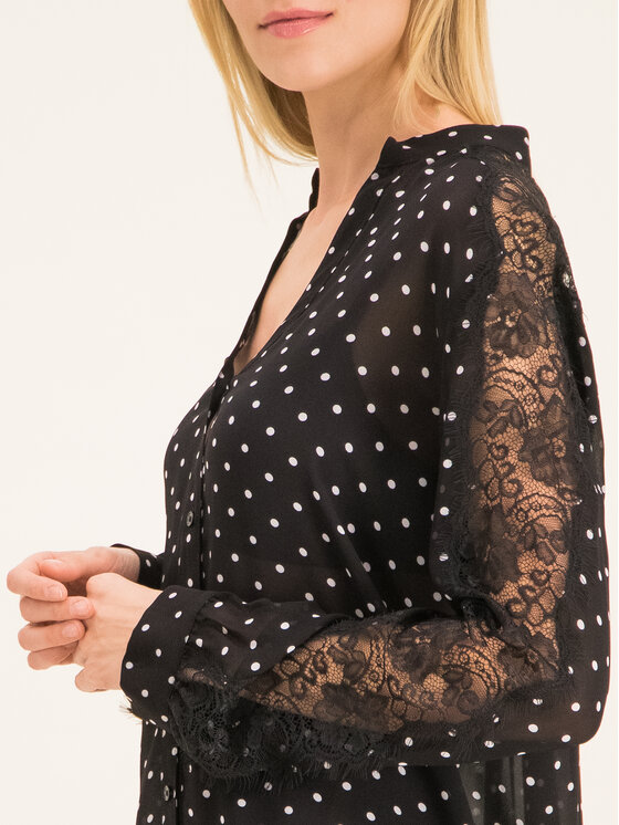 PINKO Pinko Koszula Marron PE 20 BLK01 1G14R2 Y5YC Czarny Regular Fit