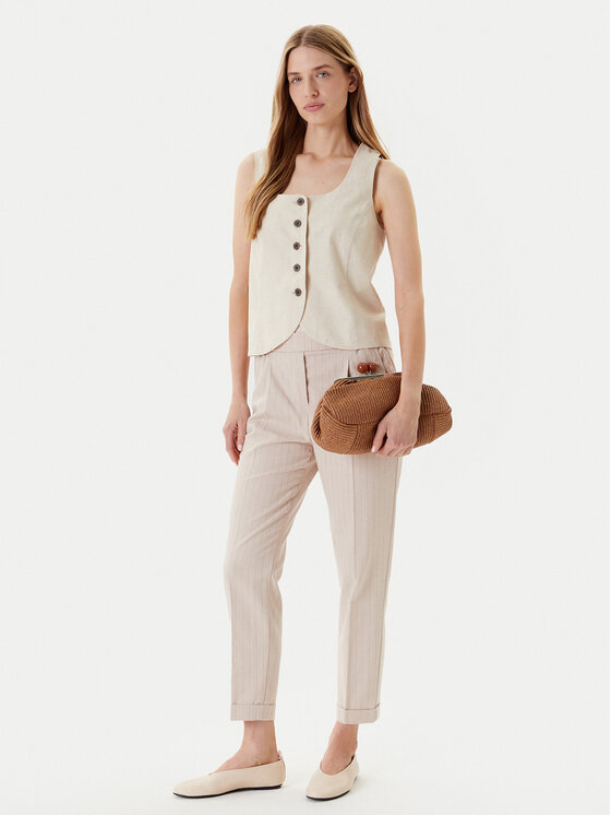 United Colors Of Benetton United Colors Of Benetton Chino kalhoty 49KBDF090 Béžová Slim Fit