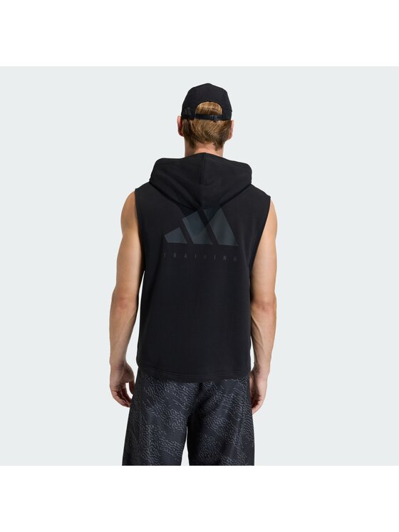 adidas adidas Суитшърт от техническо трико Power Workout KA1201 Черен Regular Fit
