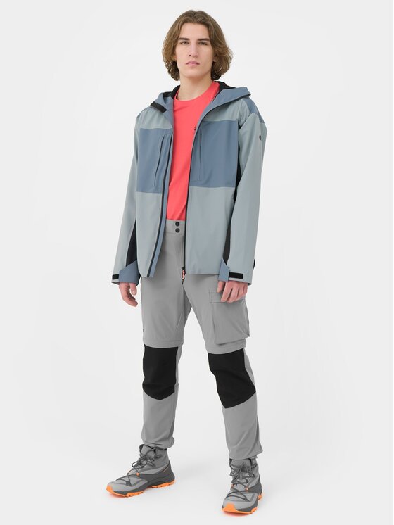 4F 4F Outdoorová bunda 4FSS23TTJAM078-25S Sivá Regular Fit