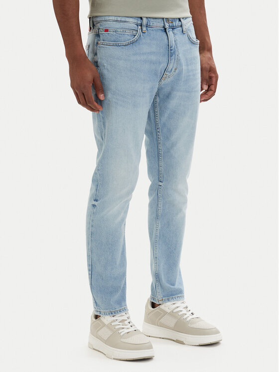 HUGO HUGO Traperice 50556047 Svijetlo plava Extra Slim Fit