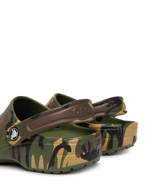 Crocs Crocs Şlapi Classic Camouflage Clog 211879 Verde
