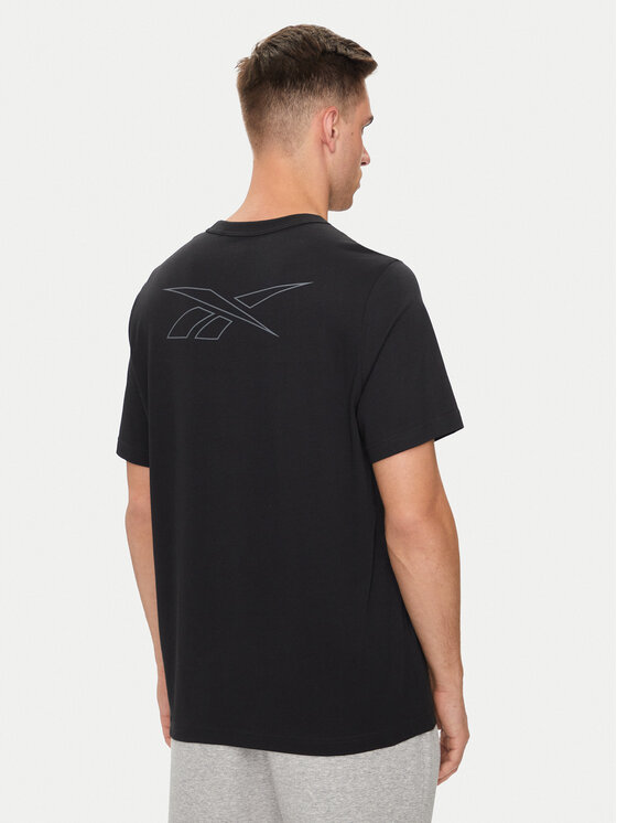 Reebok Reebok T-krekls Ri Logo Mash Up Tee 100076372 Melns Regular Fit