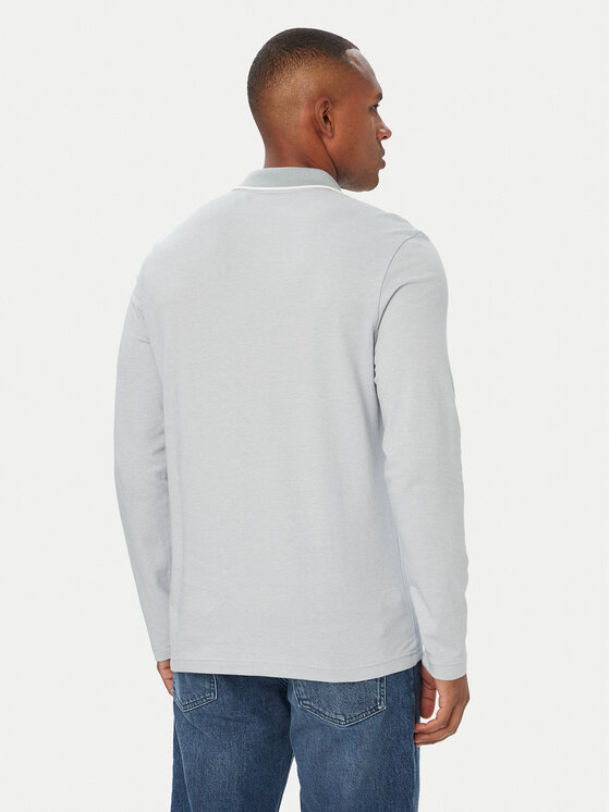 BOSS BOSS Polo PasserfordLong 50566186 Szary Regular Fit