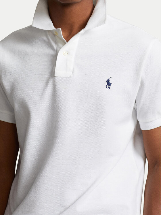 Polo Ralph Lauren Polo Ralph Lauren Polo marškinėliai Core Replen 710548797 Balta Slim Fit