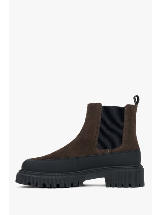 Estro Estro Μποτάκια με λάστιχο ER00116035 Καφέ