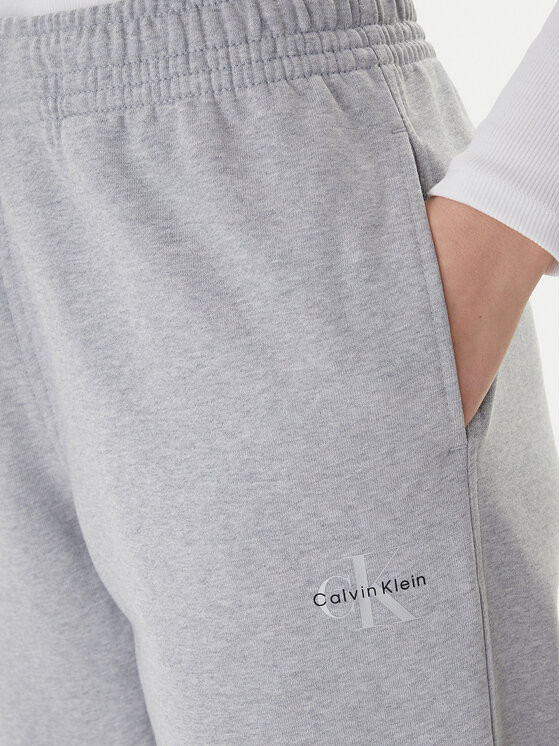 Calvin Klein Jeans Calvin Klein Jeans Melegítő alsó Foil Monologo LV047E826G Szürke Regular Fit