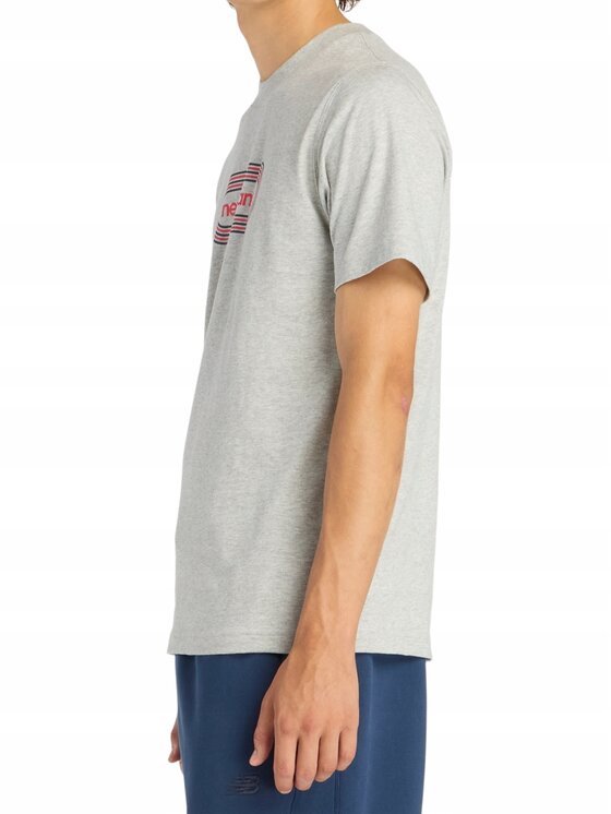New Balance New Balance T-Shirt MT61C48BAG Szary Standard Fit