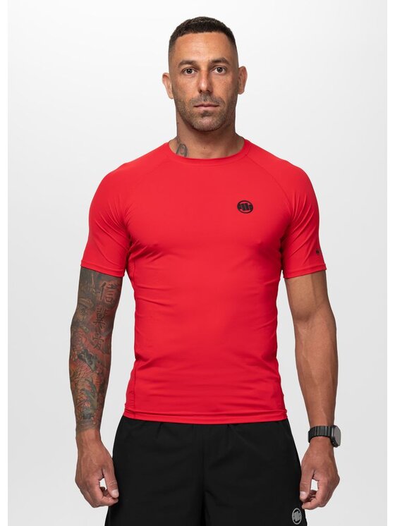 PITBULL PITBULL Koszulka techniczna RUNWAY Czerwony Regular Fit