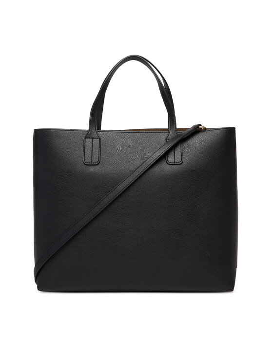 Tommy Hilfiger Tommy Hilfiger Geantă Th Icon Satchel AW0AW18122 Negru