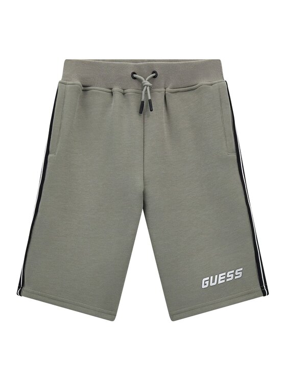 Guess Kids Guess Kids Kalhoty z materiálu 173283 Zelená Regular Fit