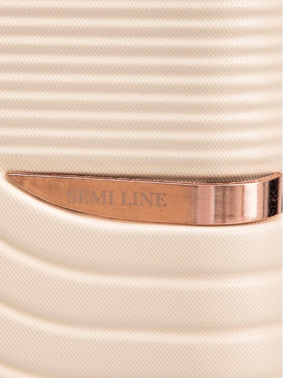 Semi Line Semi Line Μεσαία Βαλίτσα T5809-4 Εκρού