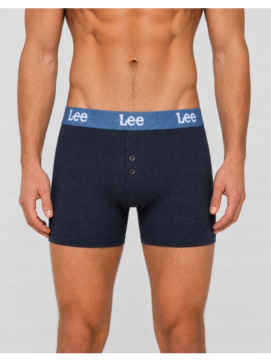 Lee Lee Bokserki Bonner 3 Pack Cotton Rich Button Fly Trunks Kolorowy