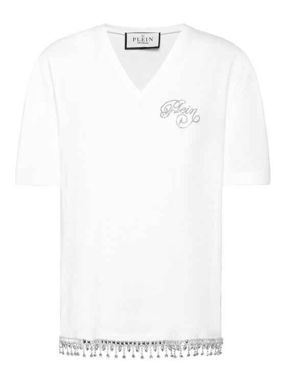 PHILIPP PLEIN PHILIPP PLEIN T-Shirt 27389 Biały Regular Fit