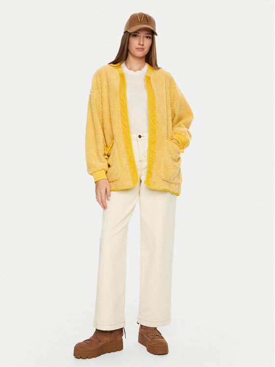 American Vintage American Vintage Μπουφάν μεταβατικό Hoktown HOK16DH24 Κίτρινο Loose Fit
