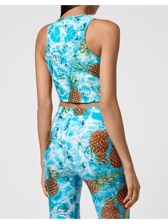 PHILIPP PLEIN PHILIPP PLEIN Tank top 30440 Farebná Skin Tight Fit