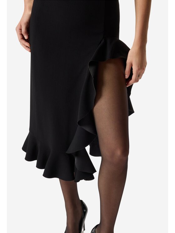PINKO PINKO Večerní šaty Flipper abito double armoure Černá Slim Fit