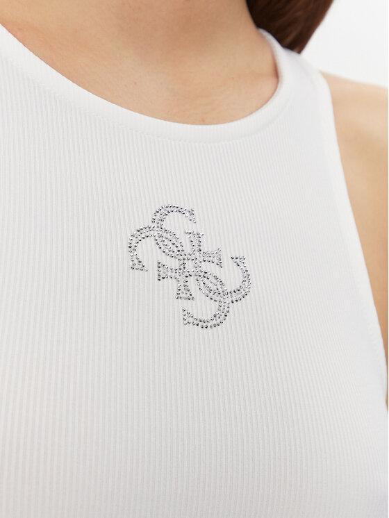 Guess Guess Top W5GP57 KCV52 Biały Regular Fit