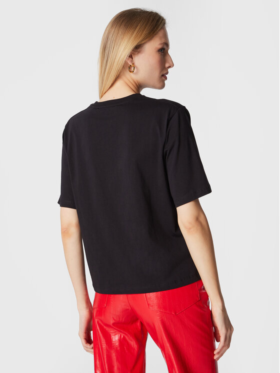 ROTATE ROTATE T-Shirt Asteeer RT2174 Μαύρο Relaxed Fit