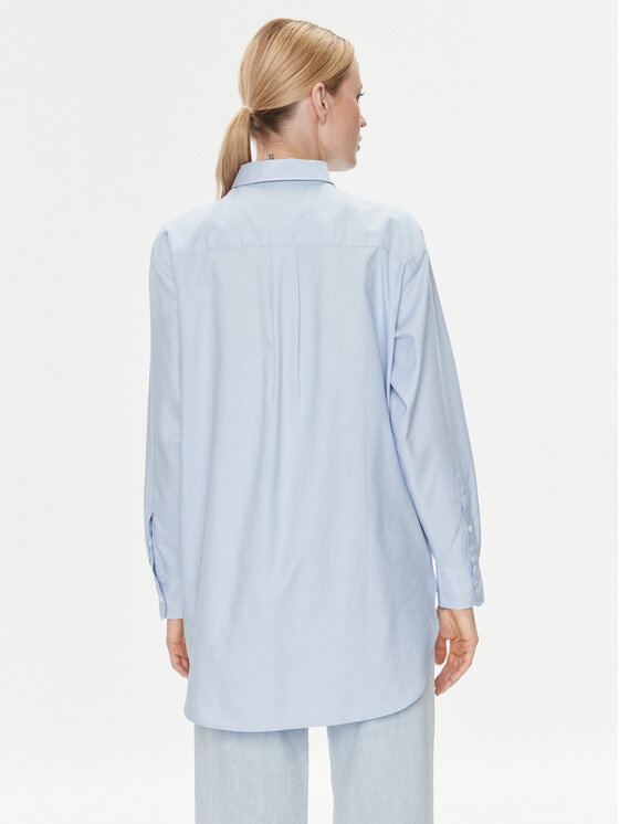 Tommy Hilfiger Tommy Hilfiger Krekls WW0WW38968 Gaiši zils Oversize
