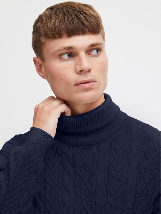 Solid Solid Гольф 21107995 Cиній Regular Fit