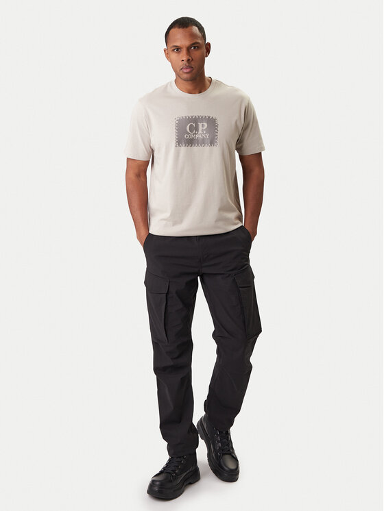 C.P. Company C.P. Company Тишърт 20CMTS723A005100W Бежов Regular Fit
