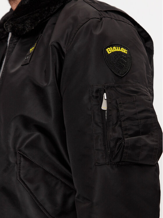 Blauer Blauer Μπόμπερ μπουφάν 23WBLUC02132 Μαύρο Regular Fit