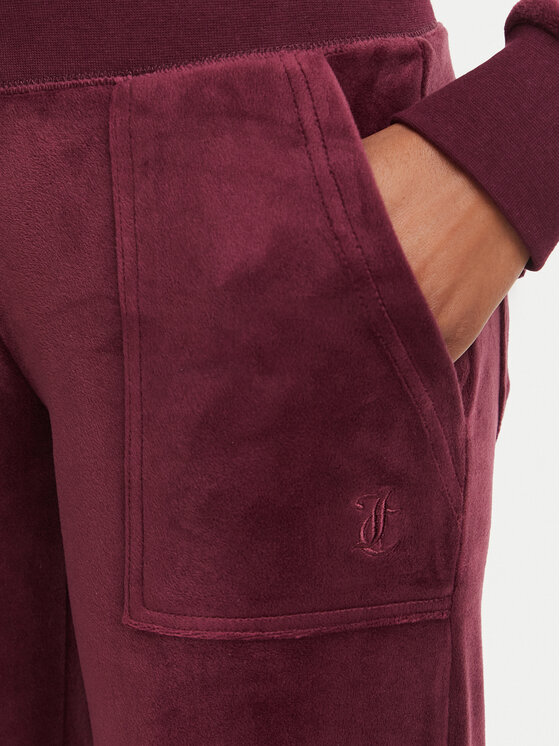 Juicy Couture Juicy Couture Спортивні штани Layla JCSEBJ001G Бордовий Regular Fit