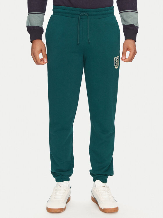 Puma Teplákové nohavice Sports Legacy Graphic 629631 Zelená Regular Fit
