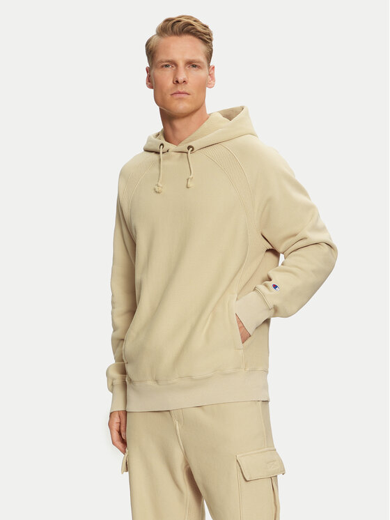 Champion Sweatshirt Reverse Weave 218643 Beige Regular Fit Modivo