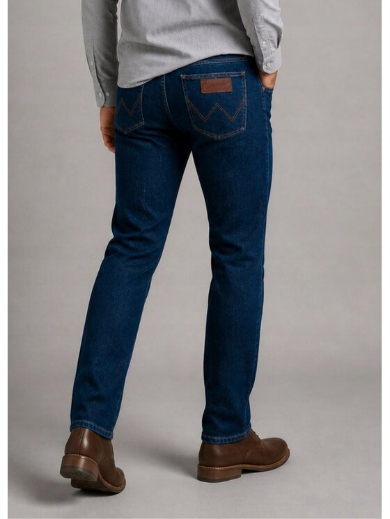 Wrangler Wrangler Jeansy Greensboro Niebieski Regular Fit
