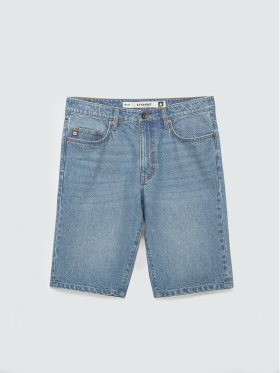 BIG STAR BIG STAR Kurtka jeansowa COLTER Niebieski Basic Fit