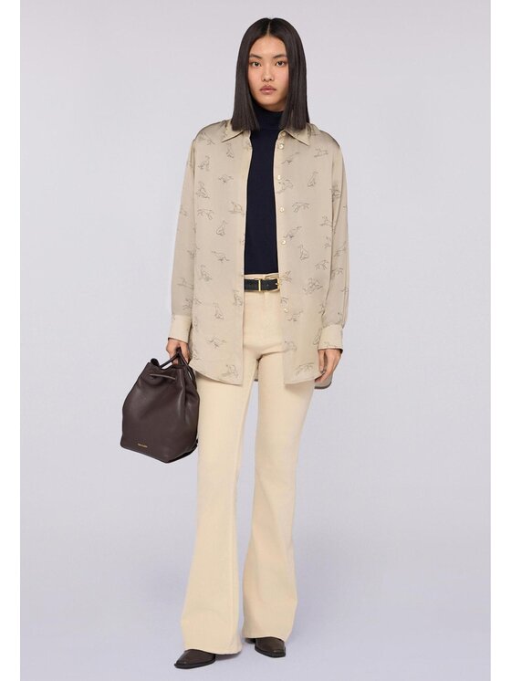 Trussardi Trussardi Camicia 50126000028N0R2 Beige Regular Fit