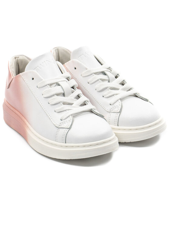 TWINSET TWINSET Sneakersy 231GCJ120 Biały