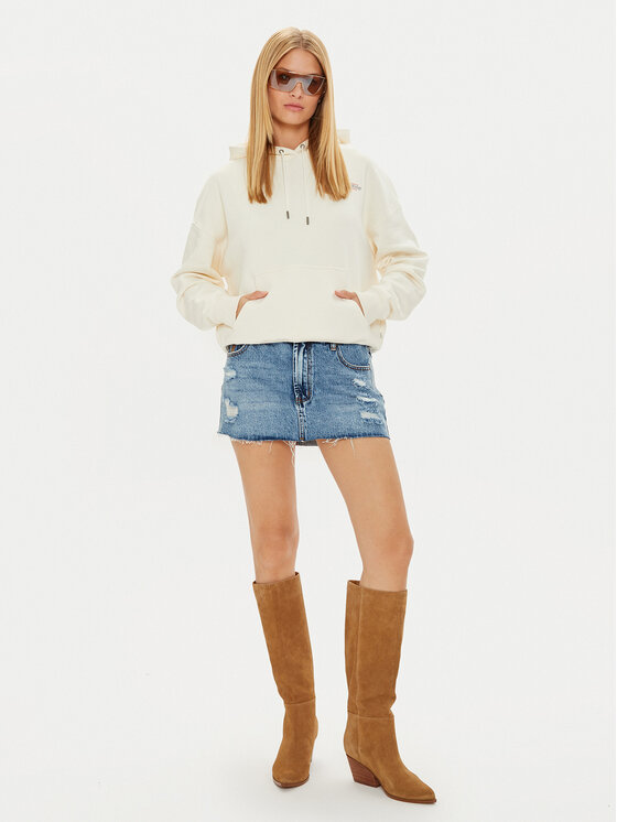 Guess Jeans Guess Jeans Суитшърт W4BQ21 KC811 Бежов Regular Fit
