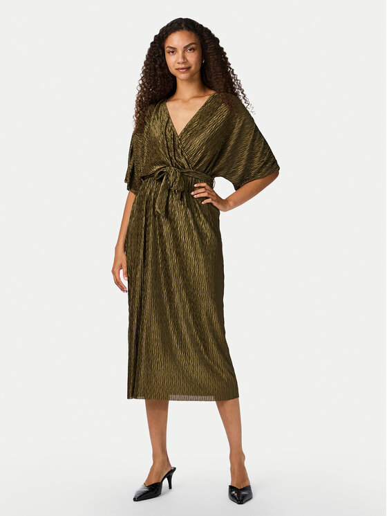 YAS YAS Cocktail obleka Otolinda 26026916 Rjava Regular Fit