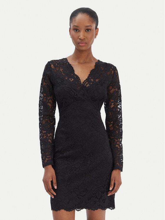 Morgan Sukienka koktajlowa 252-RENEE Czarny Slim Fit