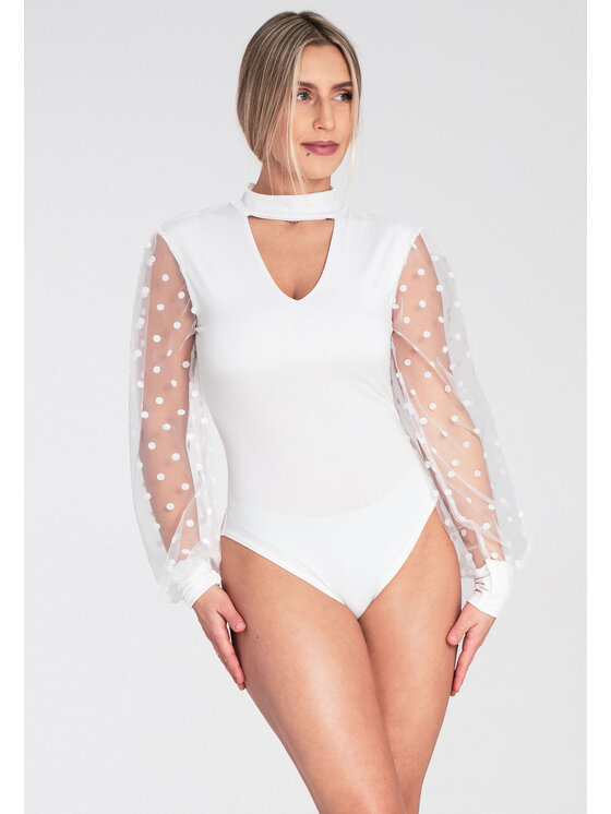 FIGL FIGL Body M1081 Biały Fitted Fit