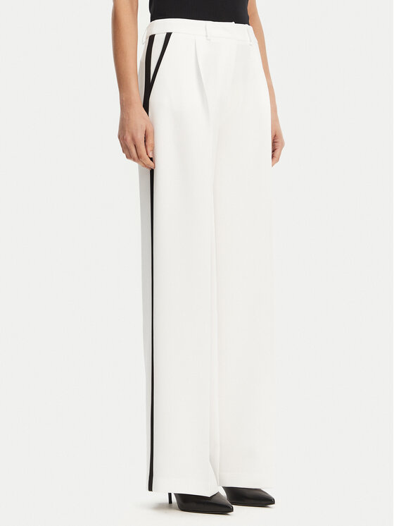 Maryley Maryley Штани з тканини 25EB566/43BN Білий Regular Fit
