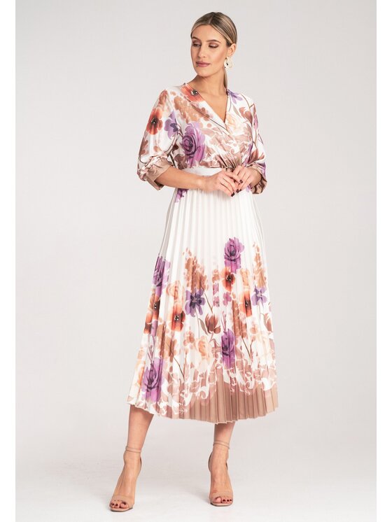 FIGL FIGL Abito da cocktail M1138 Bianco Feminine Fit