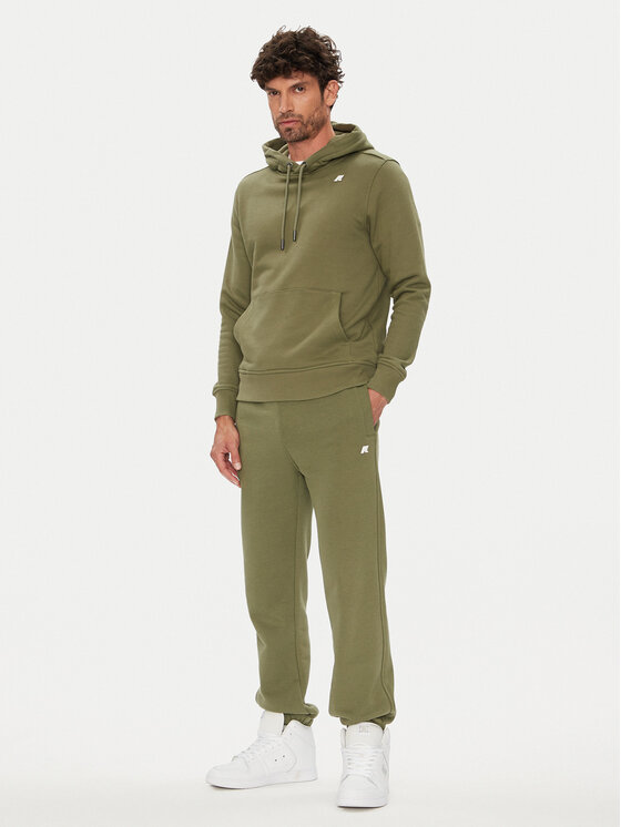 K-Way K-Way Spodnie dresowe Mickyel K51377W Zielony Regular Fit