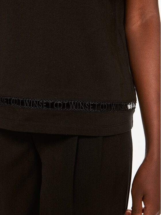 TWINSET TWINSET T-Shirt 242TP2501 Schwarz Regular Fit