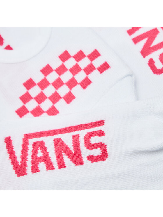 Vans Vans Sada 3 párů dětských kotníkových ponožek Classic Canoodle Rox VN0007BCJU41 Bílá