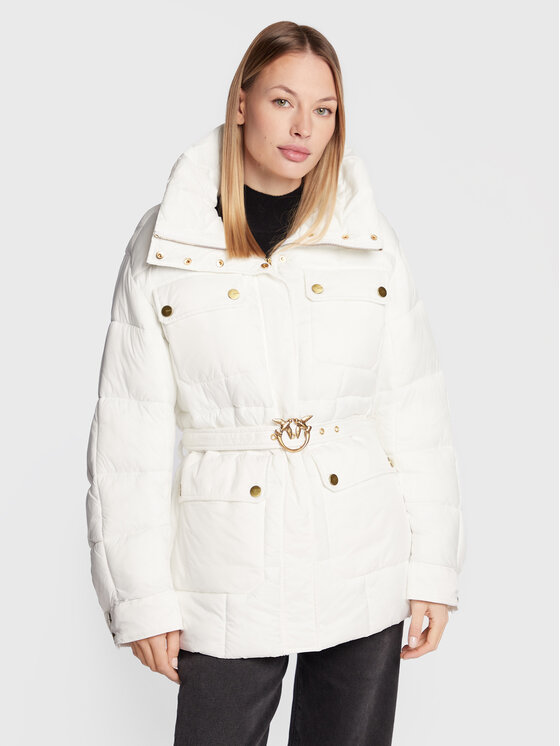 PINKO PINKO Giubbotto invernale Olga 1G18JC A082 Bianco Relaxed Fit