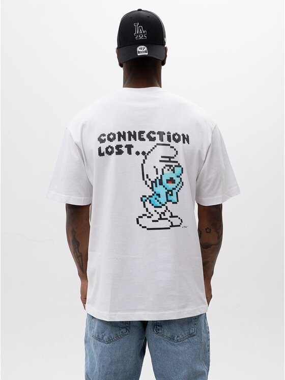 Smerfy Smerfy T-Shirt 131799 Biały Oversize