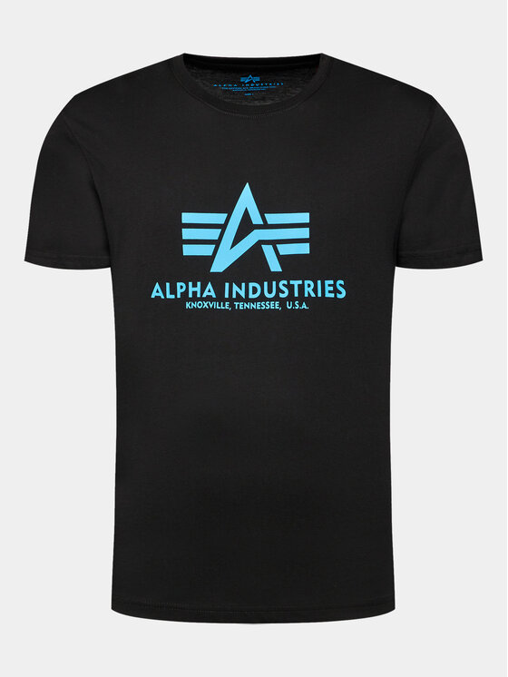 Alpha Industries Majica Basic 100501 Črna Regular Fit