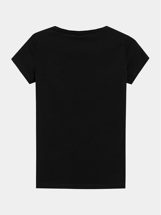 4F 4F T-Shirt 4FAW23TTSHF0906 Schwarz Slim Fit
